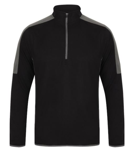 Finden & Hales 1/4 Zip Mid-Layer With Contrast Panelling - LV571Q